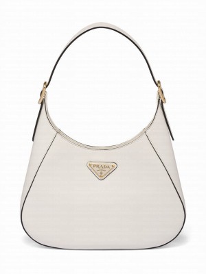 Prada Leather Shoulder Bag 1BC179 Cream