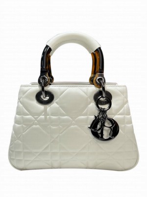 Christian Dior Small Lady 95.22 Bag Cream