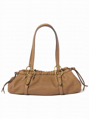 Miumiu Nappa Leather Bag 5BG289 Coffee