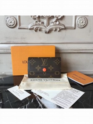 Louis Vuitton 6 Key Holder Wallet Monogram Canvas Fall/Winter 2017 Collection M61285, Orange