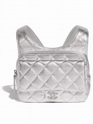 Chanel Backpack AS4621 Silver