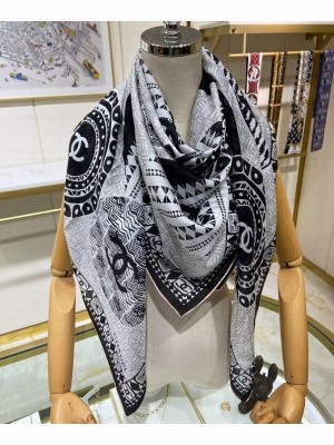 Chanel Women's Square Scarf White