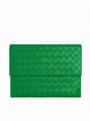 Bottega Veneta Flap Pouch Green