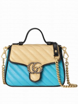 Gucci Online Exclusive Gg Marmont Mini Bag 583571 Apricot