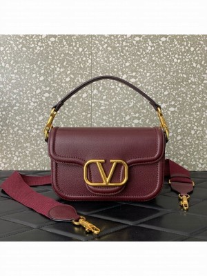 VALENTINO Alltime calfskin bag MZ098 Wine