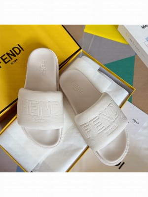 Fendi Unisex Roma Calfskin Flat Slide Sandals 2024 04