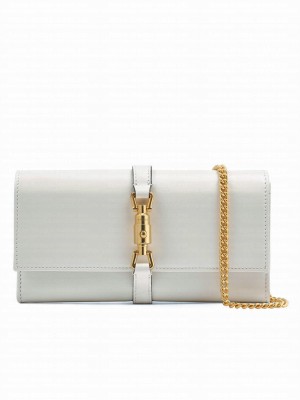 Gucci Jackie 1961 Chain Wallet 652681 Cream