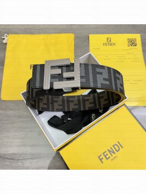 Fendi 38mm Eversible Belt FF buckle with stud closure 2021 Collection 30