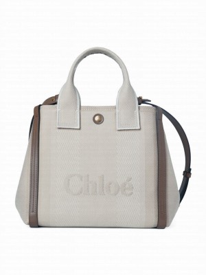 Chloe Small Carry Tote Bag 25US911 Cream