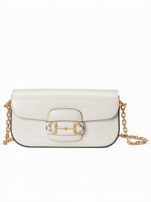 Gucci Horsebit 1955 Small Shoulder Bag 735178 Cream