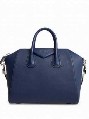 Givenchy Antigona Leather Large Duffel Dark Blue