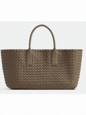 Bottega Veneta Small Cabat 730297 Taupe grey