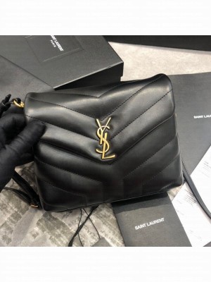 Saint Laurent Loulou Mini Toy Bag in "Y" Leather 467072 Black/Gold Collection