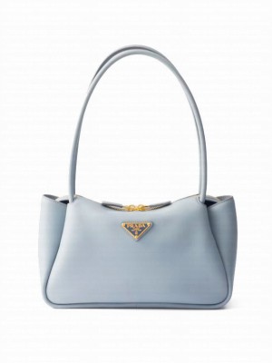 Prada Darling medium leather shoulder bag Blue