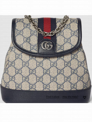 Gucci OPHIDIA MINI BACKPACK 795221 Blue