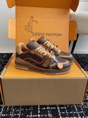 Louis Vuitton Unisex LV Trainer Brown Sneaker 2024