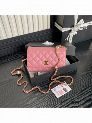 Chanel WALLET ON CHAIN AP4282 pink