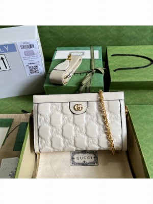 Gucci GG Matelasse leather shoulder bag 702200 white