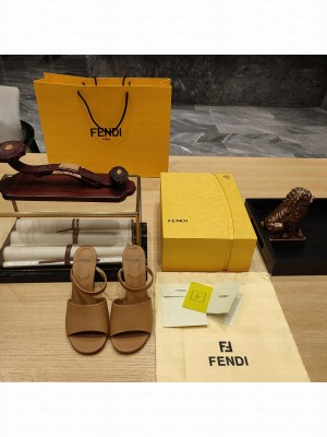 Fendi First 95mm calfleather high-heeled sandals 08