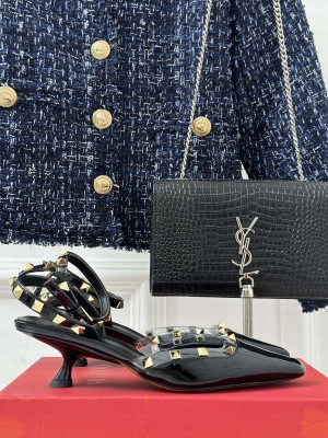 Valentino Rockstud Slingback Sandals 012