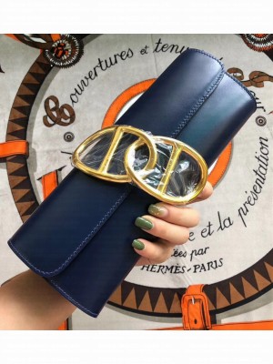 hermes egee clutch in original swift leather black with gold hardware