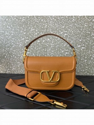 VALENTINO Alltime calfskin bag MZ098 brown