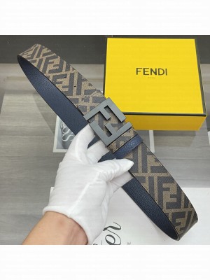 Fendi 38mm Eversible Belt FF buckle with stud closure 2021 Collection 023