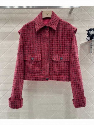 Chanel Women's Tweed Jacket Pink