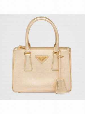 Prada Galleria Saffiano leather mini-bag 1BA906 Platinum