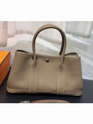 Hermes Mini Garden Party Bag in original togo leather Camel