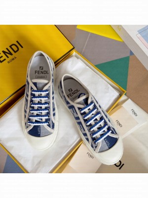 Fendi Domino FF fabric Unisex low-tops sneakers 013