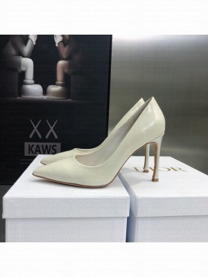 Dior Brushed Calfskin Essence 9.5cm Pumps White 2022 Collection
