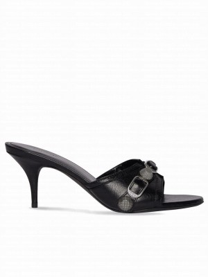 Balenciaga Women's Cagole 70mm Sandal Black