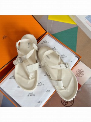 Hermes Inboard sandal white
