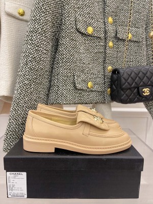 Chanel 3cm Quilting CC Loafers G36646 Beige Spring 2022 Collection