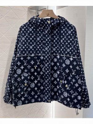 Louis Vuitton Women's Hooded Jacket Black