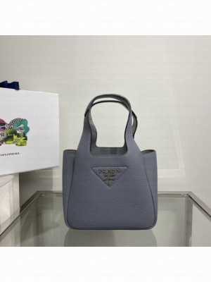 Prada Leather handbag 1BA349 iron gray