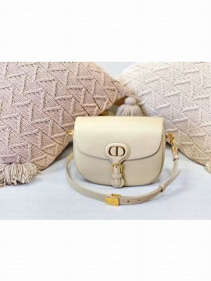 MEDIUM DIOR BOBBY BAG Box Calfskin M9319 Cream