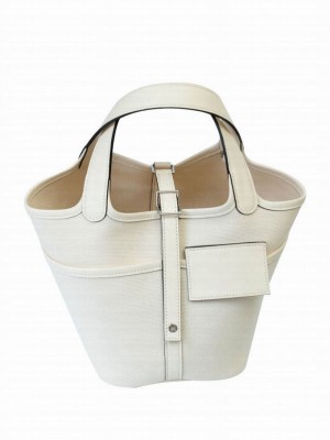Hermes Picotin Lock 18 Pocket Bag Cream