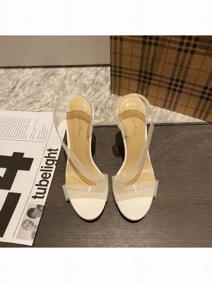 Gianvito Rossi 11.5cm Metropolis High Heel Sandals White 2022 Collection