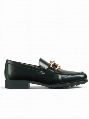 Bottega Veneta Women's Monsieur Loafer Dark Green