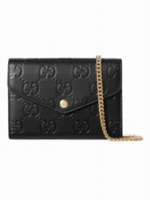 Gucci GG CHAIN WALLET 781555 Black