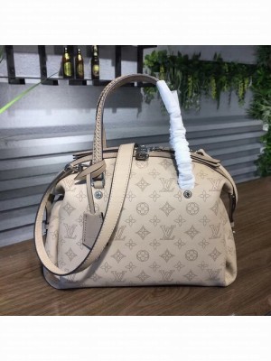 Louis Vuitton Asteria 32cm Bag Mahina Perforated Calfskin Leather Canvas Fall/Winter 2017 Collection M54672, Galet