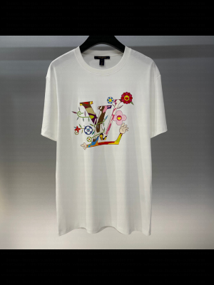 Louis Vuitton Cotton T-Shirt White/Flora 2025