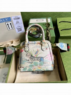 Gucci Ophidia small top handle bag with Web 677212 tiger
