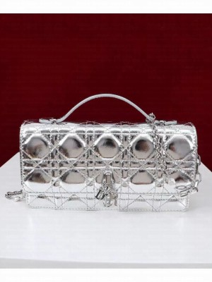 Christian Dior My Dior Top Handle bag Silver