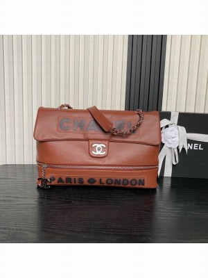 CHANEL Lambskin Shoulder Bags 9902 brown