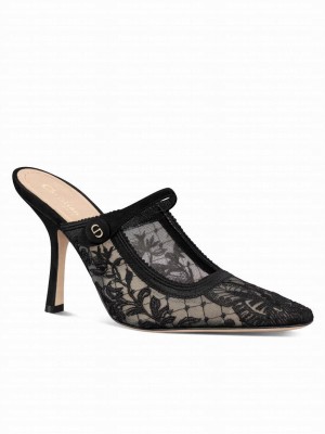 Christian Dior Women's Capture Heeled Mule Black