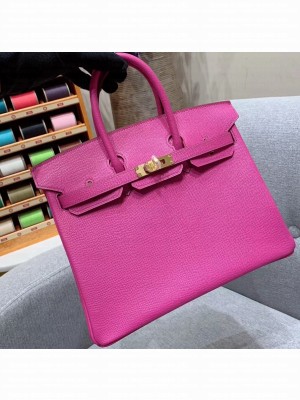Hermes Birkin 25cm Bag in Original Epsom Leather Fuchsia