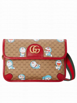 Gucci X Doraemon Belt Bag 647817 Red